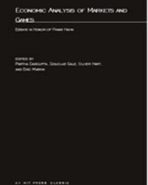 Economic Analysis of Markets and Games
